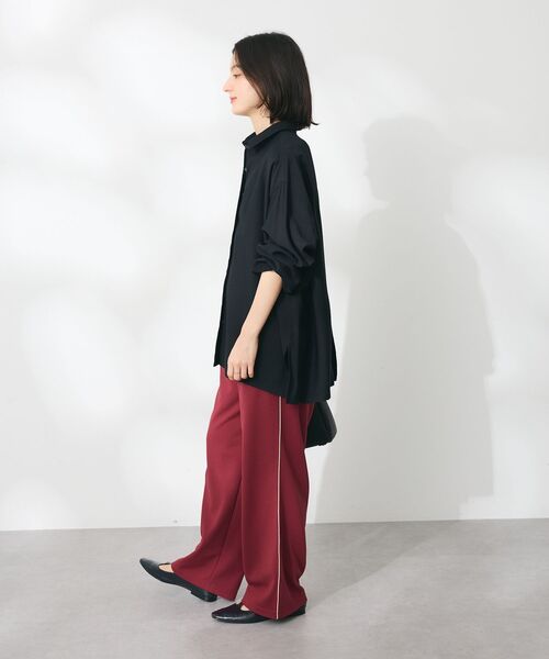 CRAFT STANDARD BOUTIQUE(クラフトスタンダードブティック)の「パイピングラインパンツ(その他パンツ・レディース・レッド/チャコールグレー/ブラック/モカ・M/L)」の6枚目の写真