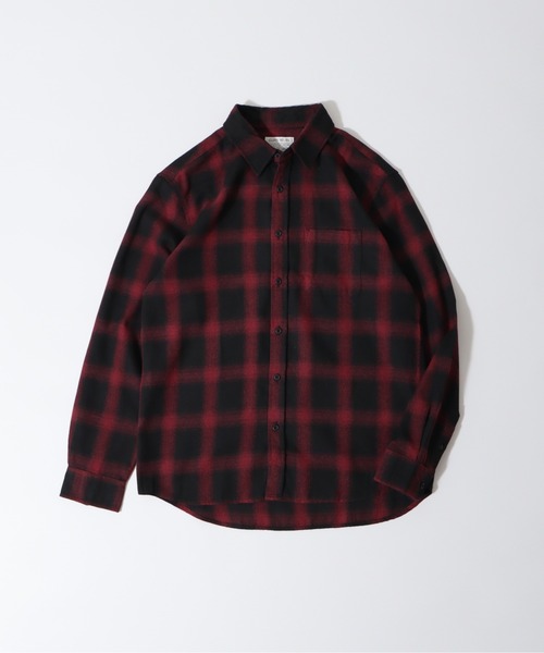 GLOVE HOUSE(グローブハウス)の「GROVE HOUSE TCネルチェックシャツ(シャツ/ブラウス・メンズ・ブラック/ホワイト/ブルー/ブラウン/ダークグリーン/レッド/サックスブルー/ベージュ・L/M/LL)」の8枚目の写真