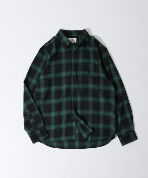 GLOVE HOUSE(グローブハウス)の「GROVE HOUSE TCネルチェックシャツ(シャツ/ブラウス・メンズ・ブラック/ホワイト/ブルー/ブラウン/ダークグリーン/レッド/サックスブルー/ベージュ・L/M/LL)」の5枚目の写真