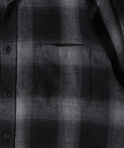 GLOVE HOUSE(グローブハウス)の「GROVE HOUSE TCネルチェックシャツ(シャツ/ブラウス・メンズ・ブラック/ホワイト/ブルー/ブラウン/ダークグリーン/レッド/サックスブルー/ベージュ・L/M/LL)」の10枚目の写真