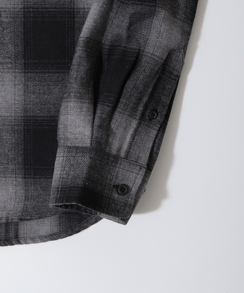 GLOVE HOUSE(グローブハウス)の「GROVE HOUSE TCネルチェックシャツ(シャツ/ブラウス・メンズ・ブラック/ホワイト/ブルー/ブラウン/ダークグリーン/レッド/サックスブルー/ベージュ・L/M/LL)」の12枚目の写真