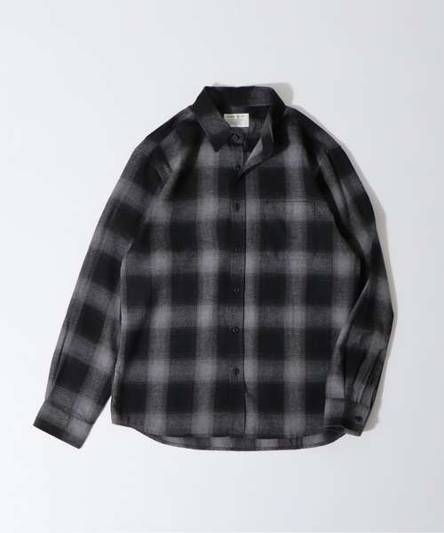 GLOVE HOUSE(グローブハウス)の「GROVE HOUSE TCネルチェックシャツ(シャツ/ブラウス・メンズ・ブラック/ホワイト/ブルー/ブラウン/ダークグリーン/レッド/サックスブルー/ベージュ・L/M/LL)」の21枚目の写真