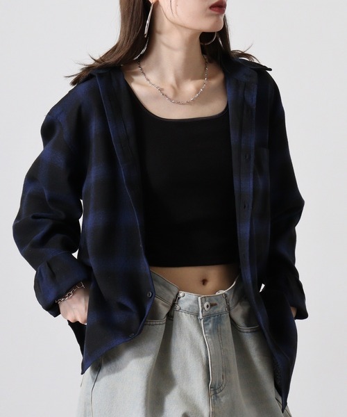 GLOVE HOUSE(グローブハウス)の「GROVE HOUSE TCネルチェックシャツ(シャツ/ブラウス・メンズ・ブラック/ホワイト/ブルー/ブラウン/ダークグリーン/レッド/サックスブルー/ベージュ・L/M/LL)」の16枚目の写真