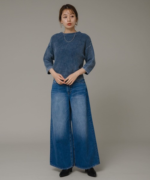 URBAN RESEARCH Sonny Label（アーバンリサーチサニーレーベル）の「ピグメントアゼニット（ニット/セーター・レディース・ブルー/レッド/ブラック・FREE）」の20枚目の写真