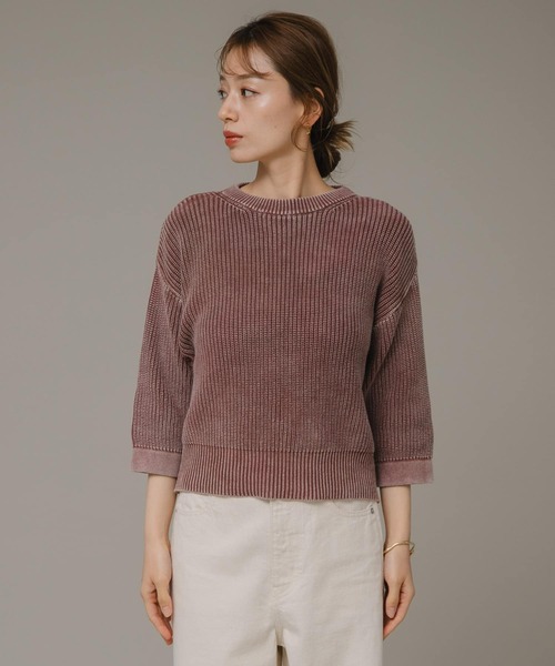 URBAN RESEARCH Sonny Label（アーバンリサーチサニーレーベル）の「ピグメントアゼニット（ニット/セーター・レディース・ブルー/レッド/ブラック・FREE）」の17枚目の写真