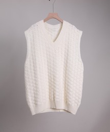aimoha（アイモハ）の「【aimoha neo】 Textured V-Neck Knit Vest（ベスト）」