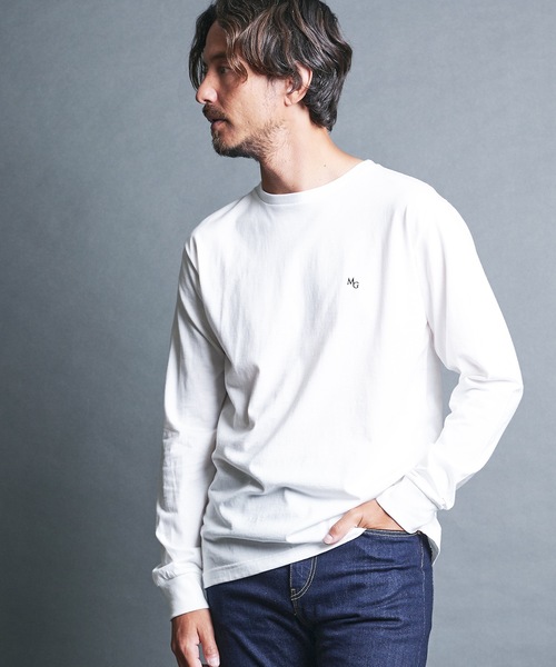 Magine(マージン)の「CTN EMBROIDERY TOUR TEE L/S:コットン 刺繍入り ツアー ロングスリーブ(Tシャツ/カットソー・メンズ・オリーブ/チャコールグレー/ホワイト/ブラック・44/46/48)」の7枚目の写真