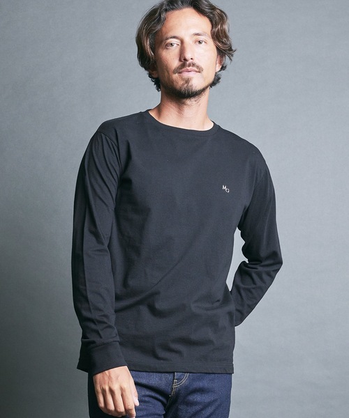 Magine(マージン)の「CTN EMBROIDERY TOUR TEE L/S:コットン 刺繍入り ツアー ロングスリーブ(Tシャツ/カットソー・メンズ・オリーブ/チャコールグレー/ホワイト/ブラック・44/46/48)」の11枚目の写真