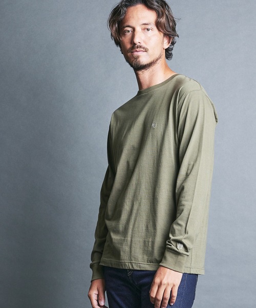 Magine(マージン)の「CTN EMBROIDERY TOUR TEE L/S:コットン 刺繍入り ツアー ロングスリーブ(Tシャツ/カットソー・メンズ・オリーブ/チャコールグレー/ホワイト/ブラック・44/46/48)」の18枚目の写真
