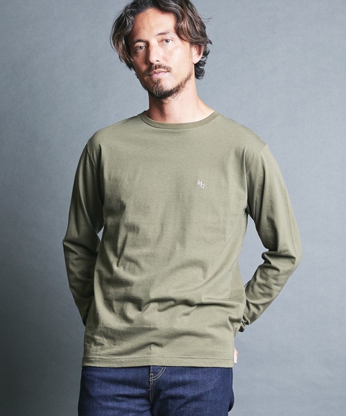 Magine(マージン)の「CTN EMBROIDERY TOUR TEE L/S:コットン 刺繍入り ツアー ロングスリーブ(Tシャツ/カットソー・メンズ・オリーブ/チャコールグレー/ホワイト/ブラック・44/46/48)」の19枚目の写真
