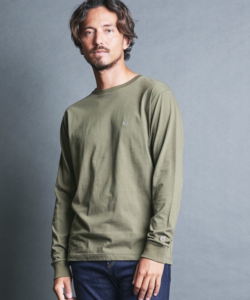 Magine(マージン)の「CTN EMBROIDERY TOUR TEE L/S:コットン 刺繍入り ツアー ロングスリーブ(Tシャツ/カットソー・メンズ・オリーブ/チャコールグレー/ホワイト/ブラック・44/46/48)」の20枚目の写真
