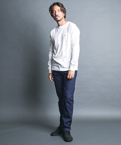 Magine(マージン)の「CTN EMBROIDERY TOUR TEE L/S:コットン 刺繍入り ツアー ロングスリーブ(Tシャツ/カットソー・メンズ・オリーブ/チャコールグレー/ホワイト/ブラック・44/46/48)」の22枚目の写真