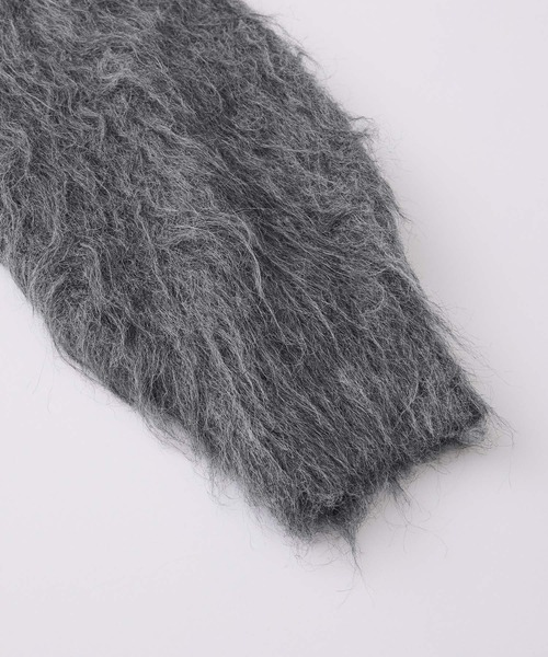 MONO-MART（モノマート）の「ボリュームシャギーミックスジャガードクルーニット（ニット/セーター・レディース・アイボリー/グレー/ブラウン系/ブルー/ブラック系・S/FREE）」の7枚目の写真