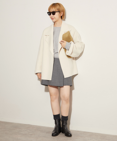 plage（プラージュ）の「ハミルトン リバーシャツジャケット（その他アウター・レディース・アイボリー/キャメル・38/36）」の4枚目の写真