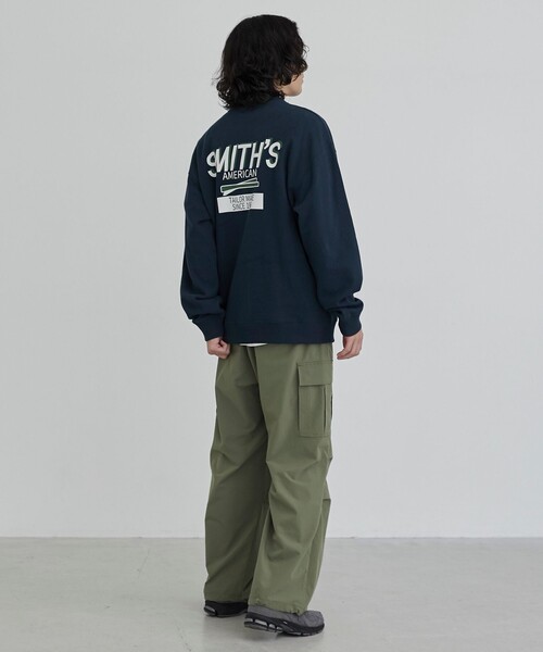 SMITH'S(スミス)の「SMITH'S(スミス)別注グラフィックプリントスウェット(WEB限定カラー)(スウェット・メンズ・ブラック/ダークグリーン/グレー/ベージュ・XL/L/M)」の9枚目の写真