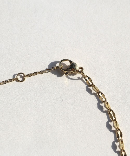 abaskdesign（アバスクデザイン）の「金属アレルギー対応 ペタルチェーンチョーカーステンレスネックレス（チョーカー・レディース・シルバー/ゴールド・FREE）」の9枚目の写真