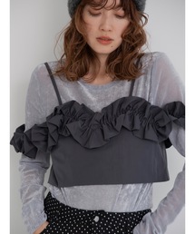 jumelle | taffeta frill cami(キャミソール)