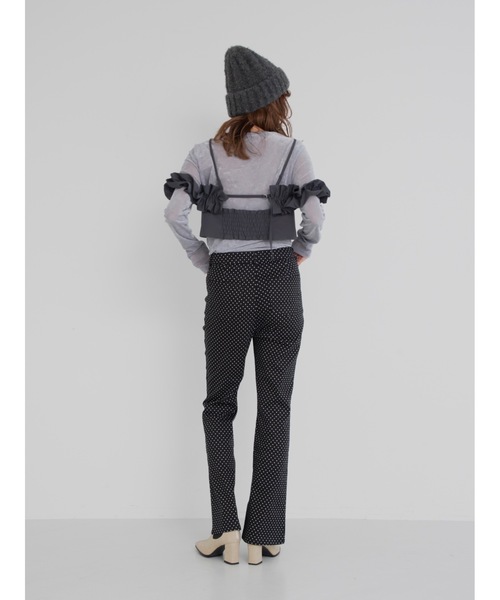 jumelle（ジュメロ）の「taffeta frill cami（キャミソール・レディース・ベージュ/グレー・MEDIUM）」の12枚目の写真