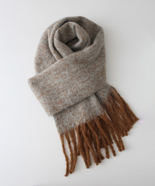 SpRay（スプレイ）の「起毛メランジストール（ストール/ショール・レディース・オレンジ/パープル/ミント/ブルー・FREE）」の22枚目の写真