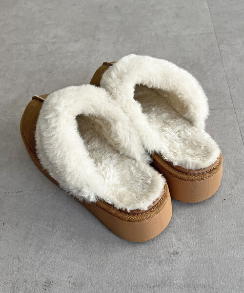 CPCM(シーピーシーエム)の「厚底ムートンシューズ(ブーツ・レディース・ブラック/キャメル・SMALL/MEDIUM/LARGE)」の14枚目の写真