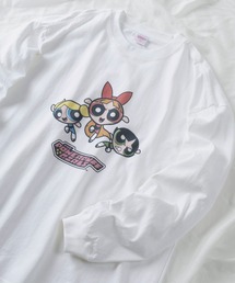 make a ray! | 【0】【The Powerpuff Girls/パワーパフガールズ】3Type キャラクターデザイン マルチパターンプリント ロングスリーブTシャツ/長袖Ｔシャツ(Tシャツ/カットソー)