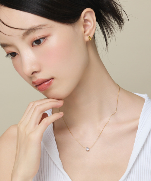 ciite' surgical stainless（シーテサージカルステンレス）の「【 金属アレルギー対応 】 ビジューネックレス サージカルステンレス（ネックレス・レディース・ゴールド/シルバー/ピンクゴールド・FREE）」の4枚目の写真