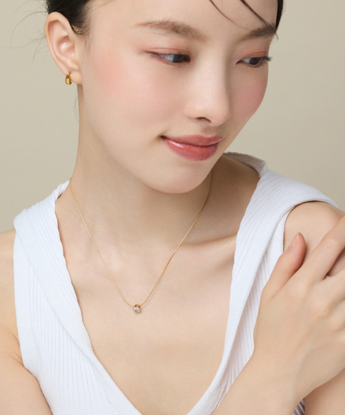 ciite' surgical stainless（シーテサージカルステンレス）の「【 金属アレルギー対応 】 ビジューネックレス サージカルステンレス（ネックレス・レディース・ゴールド/シルバー/ピンクゴールド・FREE）」の8枚目の写真