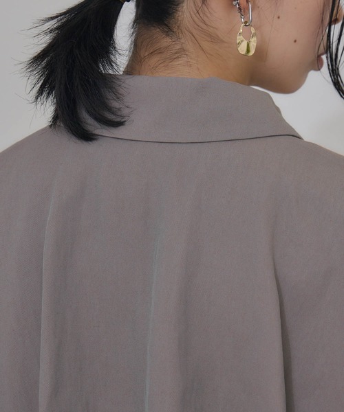 Paradise Picnic（パラダイスピクニック）の「Dignite collier  レイヤードブルゾン（ブルゾン・レディース・ブラック/グレイッシュベージュ・FREE）」の18枚目の写真