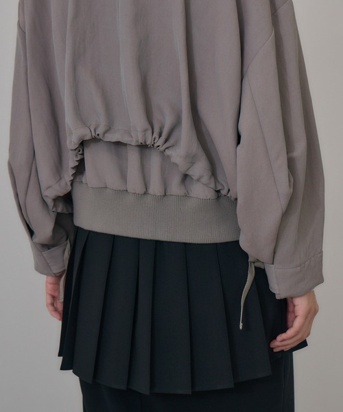 Paradise Picnic（パラダイスピクニック）の「Dignite collier  レイヤードブルゾン（ブルゾン・レディース・ブラック/グレイッシュベージュ・FREE）」の19枚目の写真