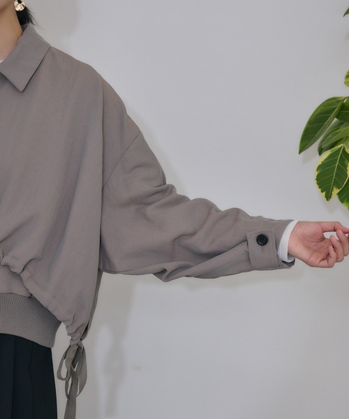 Paradise Picnic（パラダイスピクニック）の「Dignite collier  レイヤードブルゾン（ブルゾン・レディース・ブラック/グレイッシュベージュ・FREE）」の21枚目の写真