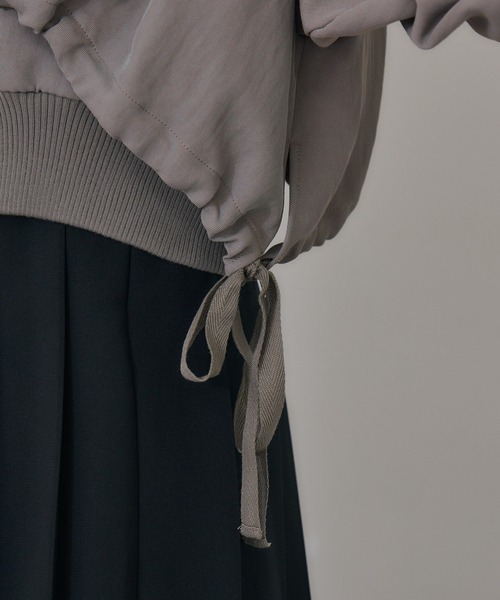 Paradise Picnic（パラダイスピクニック）の「Dignite collier  レイヤードブルゾン（ブルゾン・レディース・ブラック/グレイッシュベージュ・FREE）」の12枚目の写真