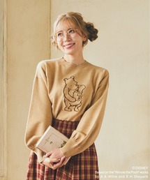 Classic Pooh / 刺繍ニットプルオーバー｜ファッション通販の