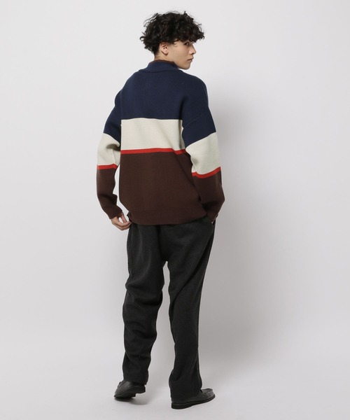 niko and...(ニコアンド)の「ハーフジップロゴニットプルオーバー(ニット/セーター・メンズ・ネイビー/グレー・MEDIUM/LARGE)」の19枚目の写真