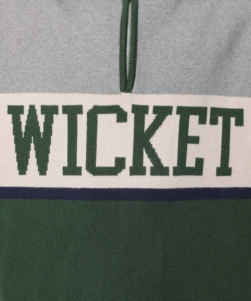 セール】ハーフジップロゴニットプルオーバー（ニット/セーター