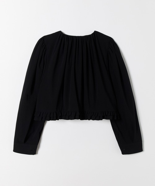 leinwande(ラインヴァンド)の「【leinwande】Ribbon Shirts(シャツ/ブラウス・レディース・ブラウン×イエロー/ブラック・ONE SIZE)」の3枚目の写真