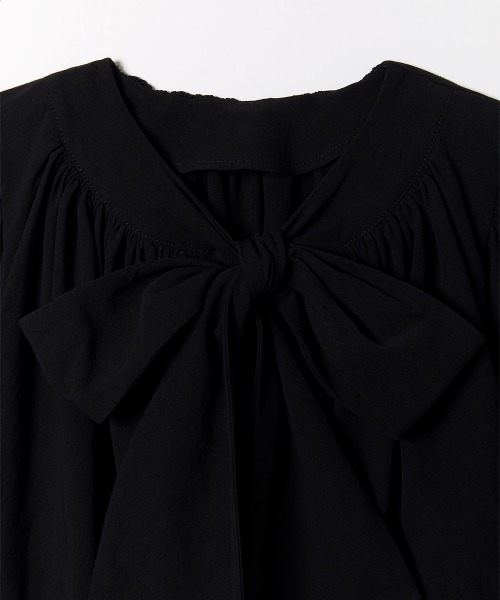 leinwande(ラインヴァンド)の「【leinwande】Ribbon Shirts(シャツ/ブラウス・レディース・ブラウン×イエロー/ブラック・ONE SIZE)」の4枚目の写真