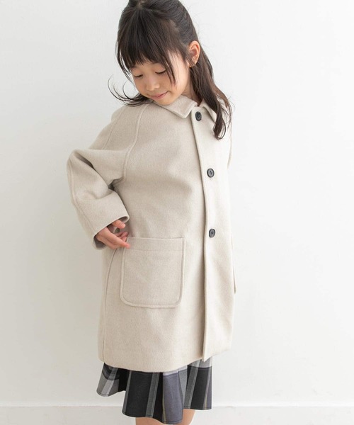 URBAN RESEARCH DOORS（アーバンリサーチドアーズ）の「ステンカラーウール混コート(KIDS)（ステンカラーコート・キッズ・ナチュラル/ネイビー・105/120/135）」の6枚目の写真