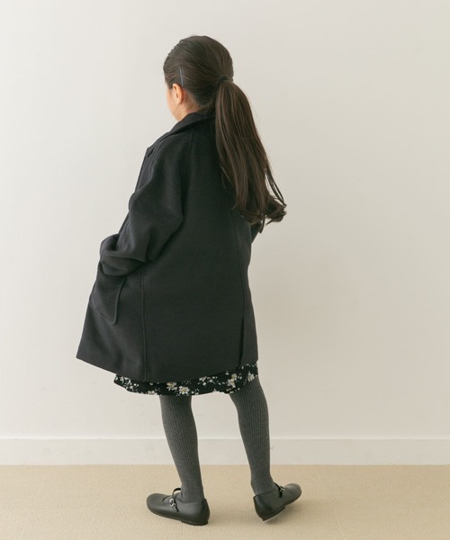 URBAN RESEARCH DOORS（アーバンリサーチドアーズ）の「ステンカラーウール混コート(KIDS)（ステンカラーコート・キッズ・ナチュラル/ネイビー・105/120/135）」の18枚目の写真
