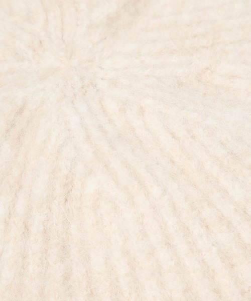 LOWRYS FARM(ローリーズファーム)の「シャギーベレー 149218(ハンチング/ベレー帽・レディース・チャコールグレー/ホワイト・FREE)」の17枚目の写真