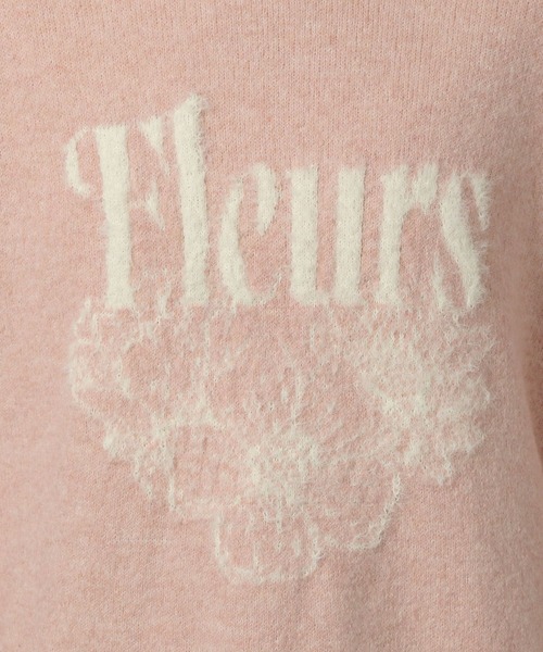 セール】ロゴ花柄ジャガードニットプルオーバー / 149364（ニット