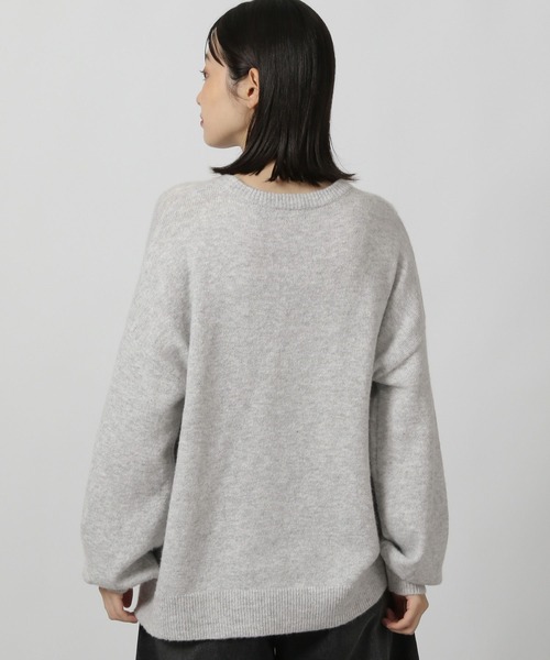 LAKOLE（ラコレ）の「ロゴ花柄ジャガードニットプルオーバー / 149364（ニット/セーター・レディース・アイボリー/グレー/ピンク/チャコール・FREE）」の10枚目の写真