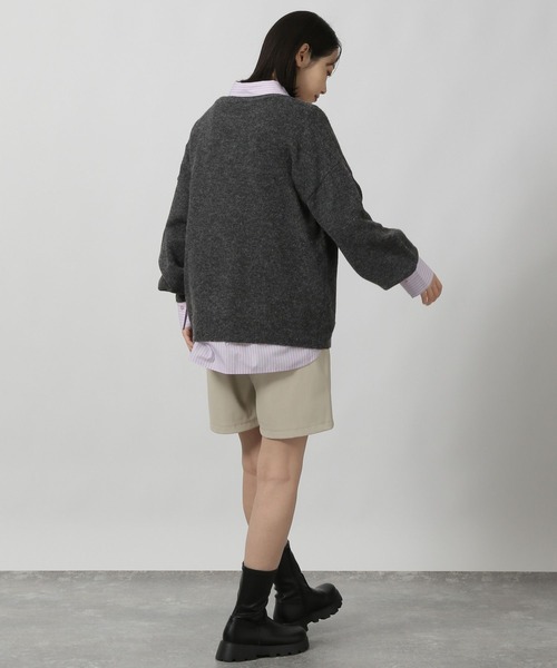 LAKOLE（ラコレ）の「ロゴ花柄ジャガードニットプルオーバー / 149364（ニット/セーター・レディース・アイボリー/グレー/ピンク/チャコール・FREE）」の13枚目の写真