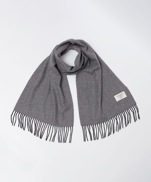 【セール】SHIPS: カシミヤ ヘリンボーン リバーシブル マフラー（マフラー）｜SHIPS（シップス）