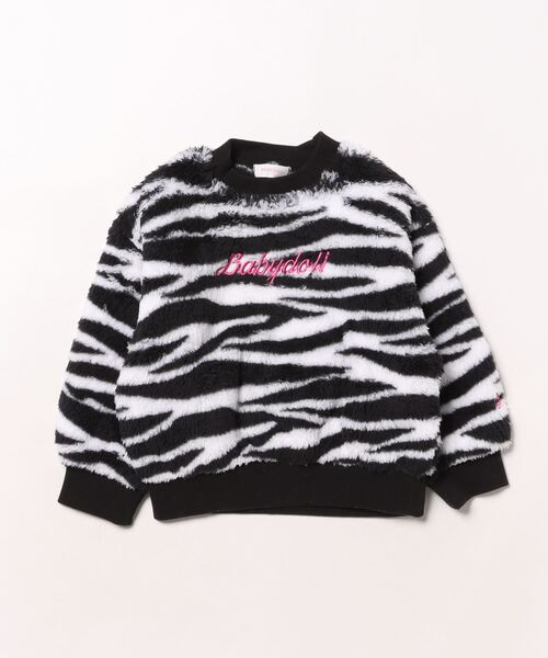 BABYDOLL（ベビードール）の「ボアトレーナー 9921K（スウェット・キッズ・ブラック/ホワイト・90cm/100cm/110cm/120cm/130cm/140cm）」の4枚目の写真