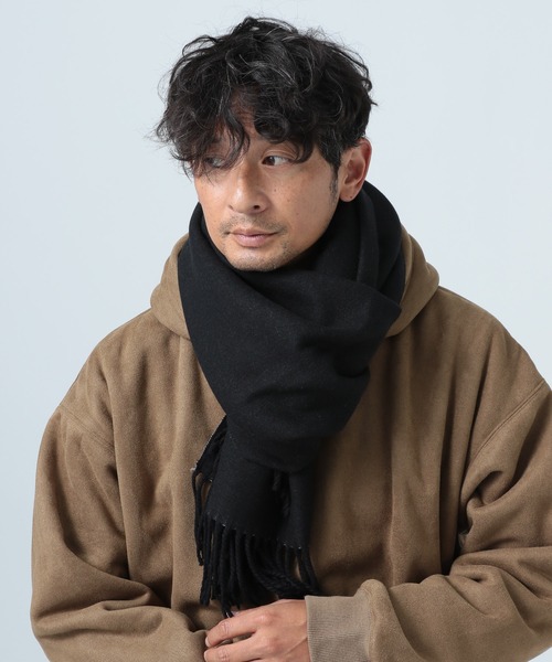 BAYFLOW（ベイフロー）の「リバーシブルボリュームマフラー（ストール/ショール・メンズ・ブラウン/ブラック/グレー/グリーン・FREE）」の2枚目の写真