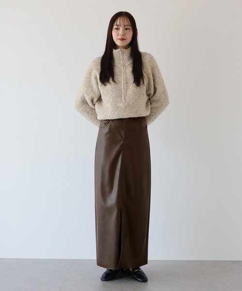 セール】フェイクレザータイトスカート（スカート）｜J by blue