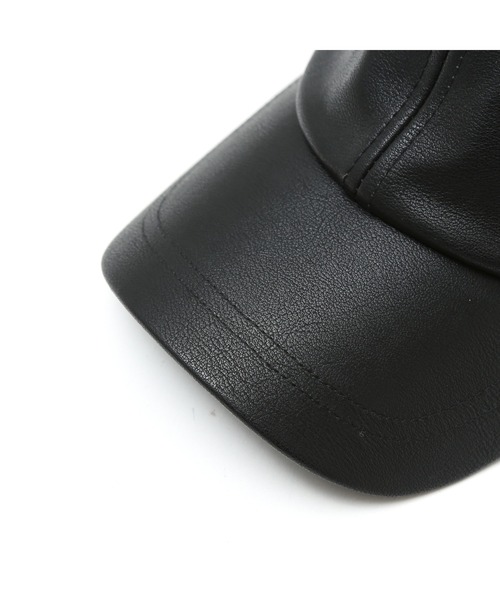 Ruben（ルーベン）の「【RUBEN】フェイクレザーキャップ / ユニセックス / オールシーズン / RUS-6296（キャップ・レディース・ベージュ/ブラウン/ブラック・フリー）」の4枚目の写真