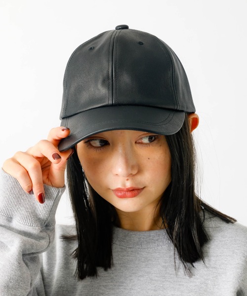 Ruben（ルーベン）の「【RUBEN】フェイクレザーキャップ / ユニセックス / オールシーズン / RUS-6296（キャップ・レディース・ベージュ/ブラウン/ブラック・フリー）」の19枚目の写真