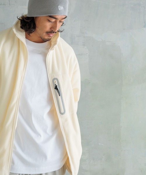 HEREIAM（ヘレイアム）の「【HEREIAM MEN】コントラストフリースZIP（その他アウター・メンズ・ブラック/アイボリー・LARGE/MEDIUM）」の7枚目の写真