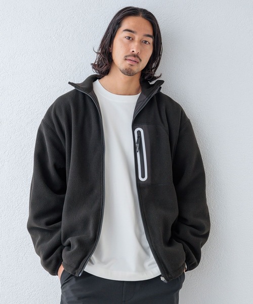 HEREIAM（ヘレイアム）の「【HEREIAM MEN】コントラストフリースZIP（その他アウター・メンズ・ブラック/アイボリー・LARGE/MEDIUM）」の14枚目の写真